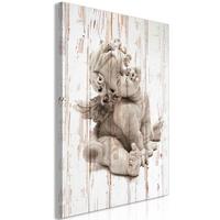 KUNSTDRUCK Braun 40/60 cm - Braun/Grau, Textil (40/60cm) - KUNSTLOFT