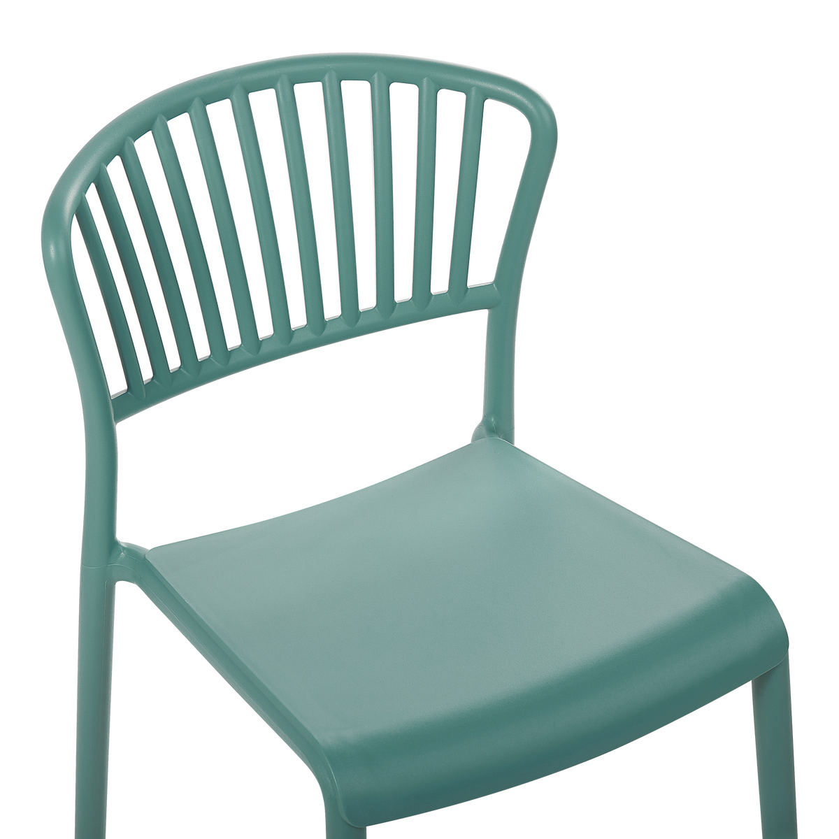 GARTENSTÜHLE 4er-Set Kunststoff grün Gela - Grün, Kunststoff (45/78/50cm) - Beliani