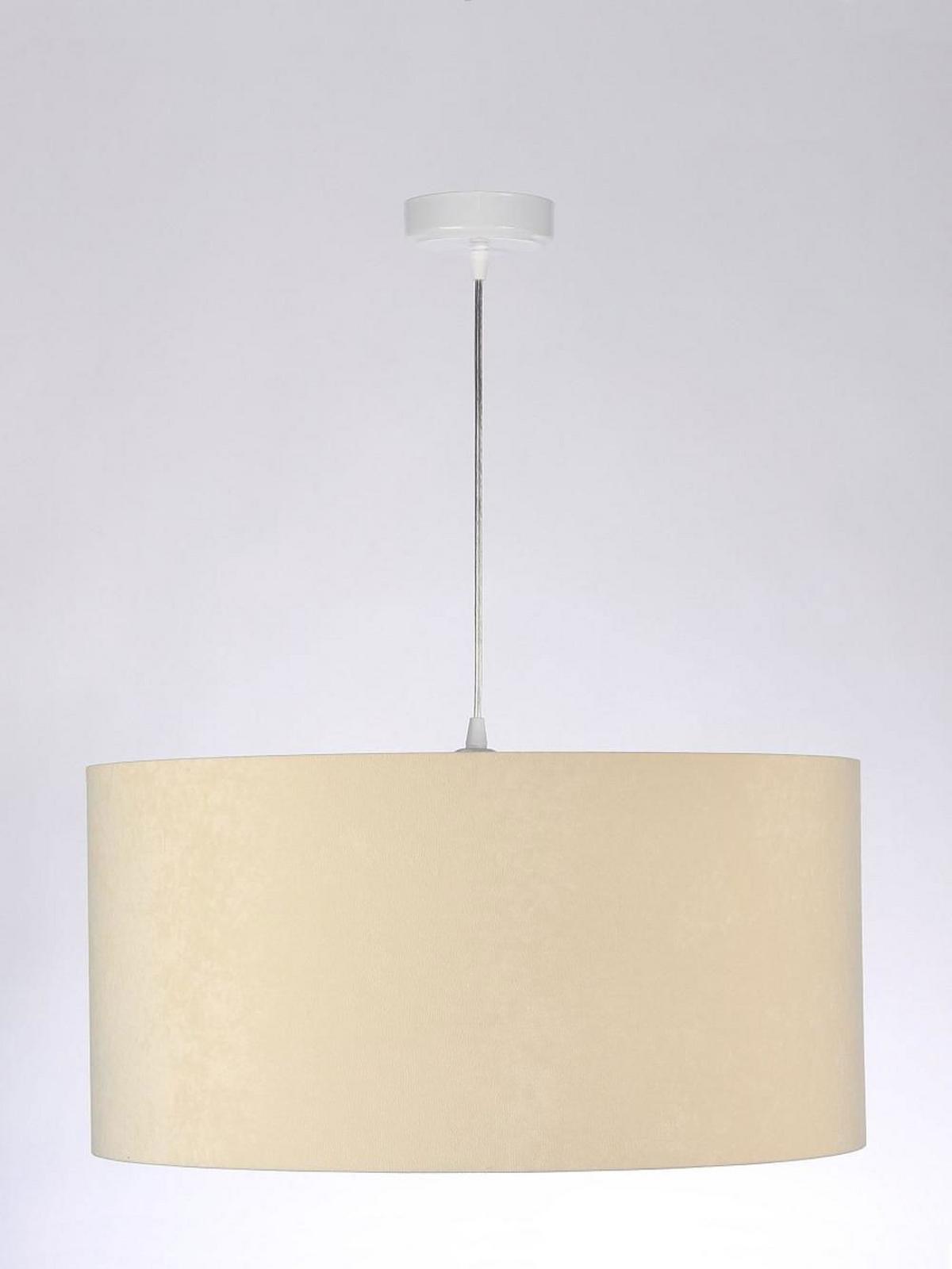 HÄNGELEUCHTE Weiß 50/25 cm - Beige/Weiß, Kunststoff (50/0.8/25cm) - ONZENO