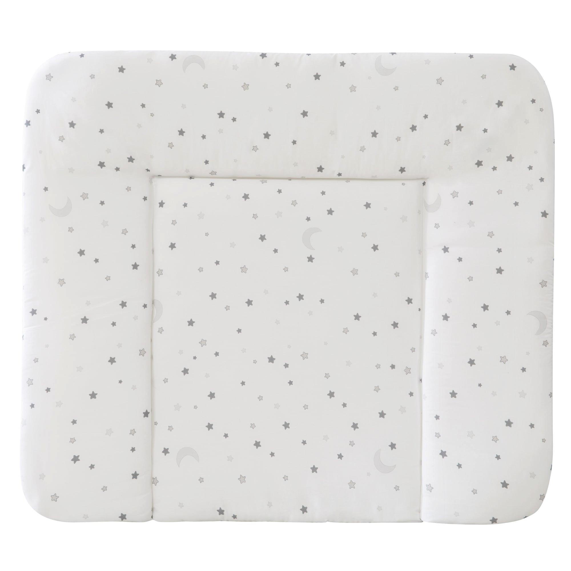 WICKELAUFLAGE Sternenzauber grau - Weiß, Textil (85/75cm) - Roba
