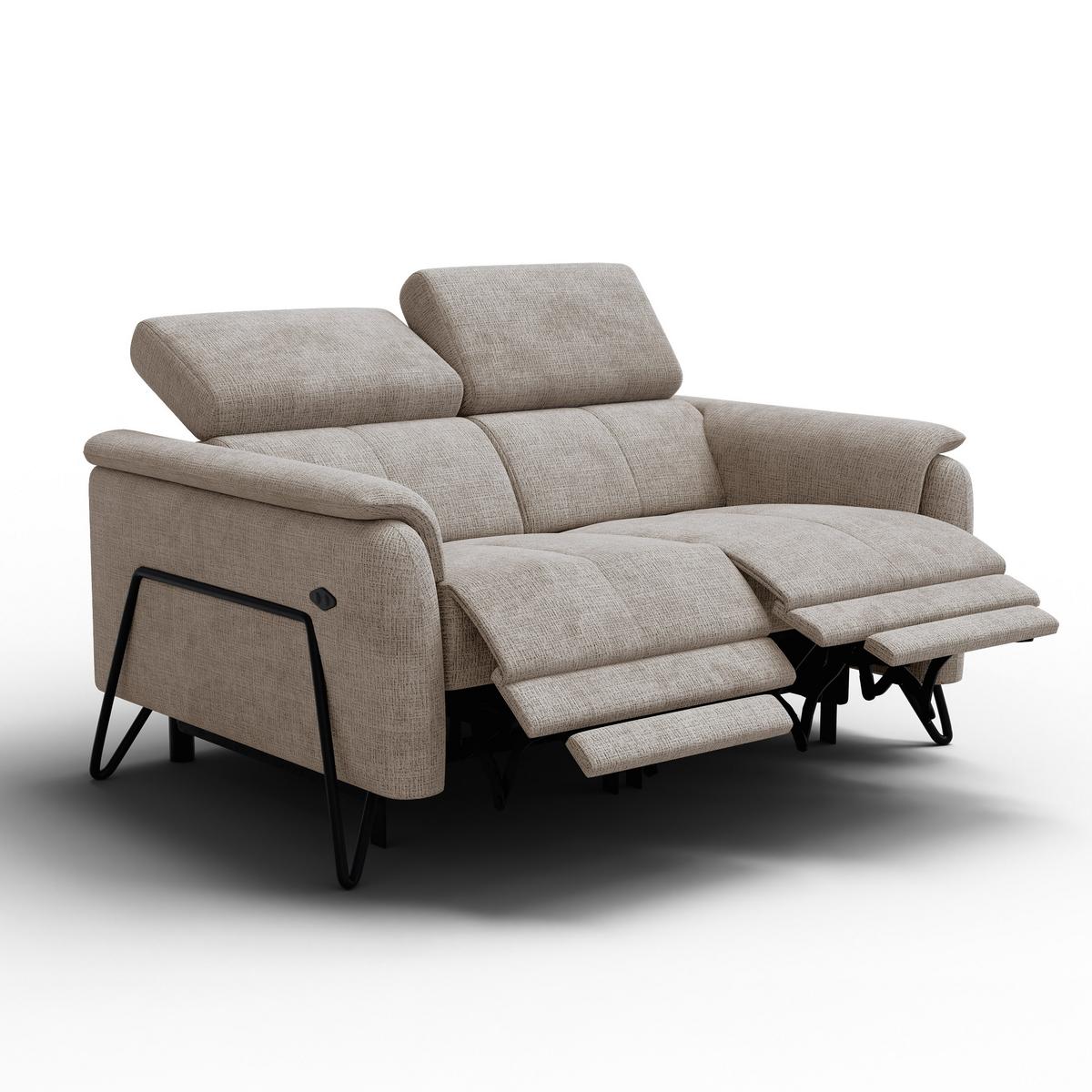 RELAXSOFA RODEN 2-Sitzer, beige - Beige, Holz/Textil (152/82/103cm) - Wozimo
