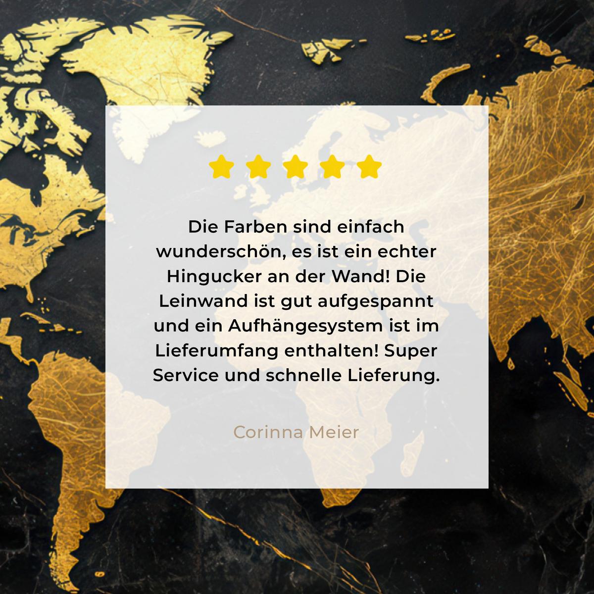 LEINWANDBILD Weltkarte - Gold - Marmor Room Decor 30x40 cm - Goldfarben, Textil (30/40cm) - MuchoWow