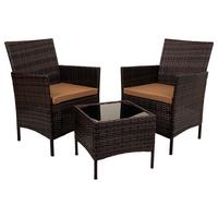 GARTENMÖBEL 3er-Set, braun - Braun, Naturmaterialien - Wanderlust