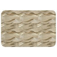 BADEMATTE Wellen - Muster - Gold 90x60 cm - Messingfarben, Textil (90/60cm) - OnlyWow