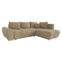 ECKSOFA Forest, Seite: Rechts - Schwarz/Naturfarben, Holz/Kunststoff (290/183cm) - MIRJAN24