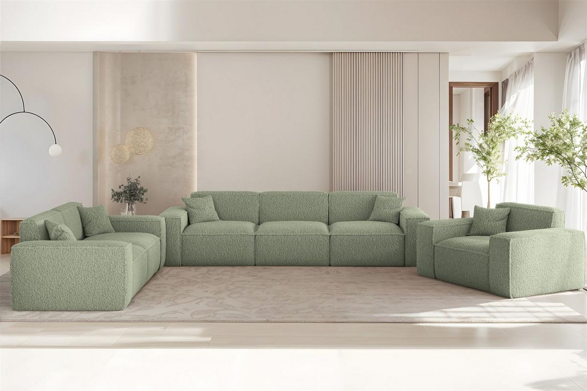 SESSEL Celes Premium In Sven - Grün, Holzwerkstoff/Textil (121/73/90cm) - Fun Möbel