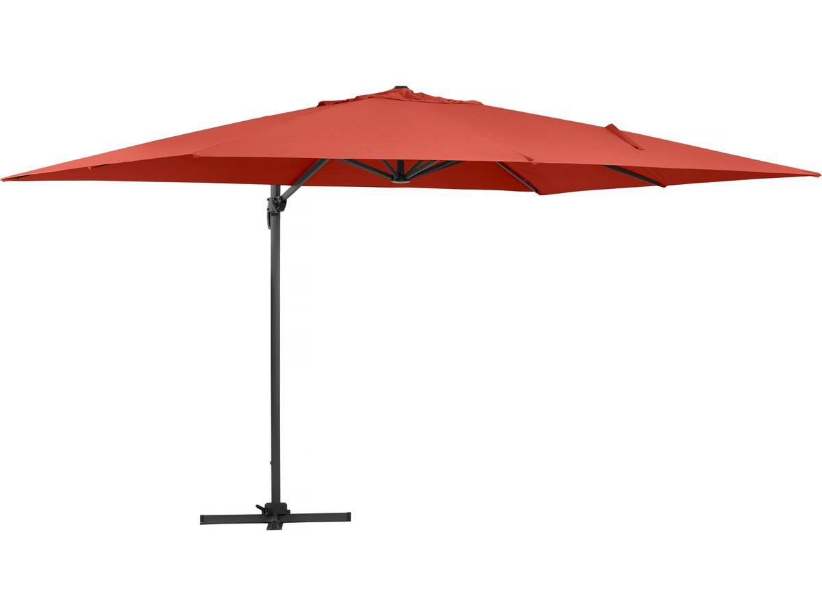 SONNENSCHIRM sun 4 Rot/Gelb - Rot, Metall (400/300cm) - Habitat Garten