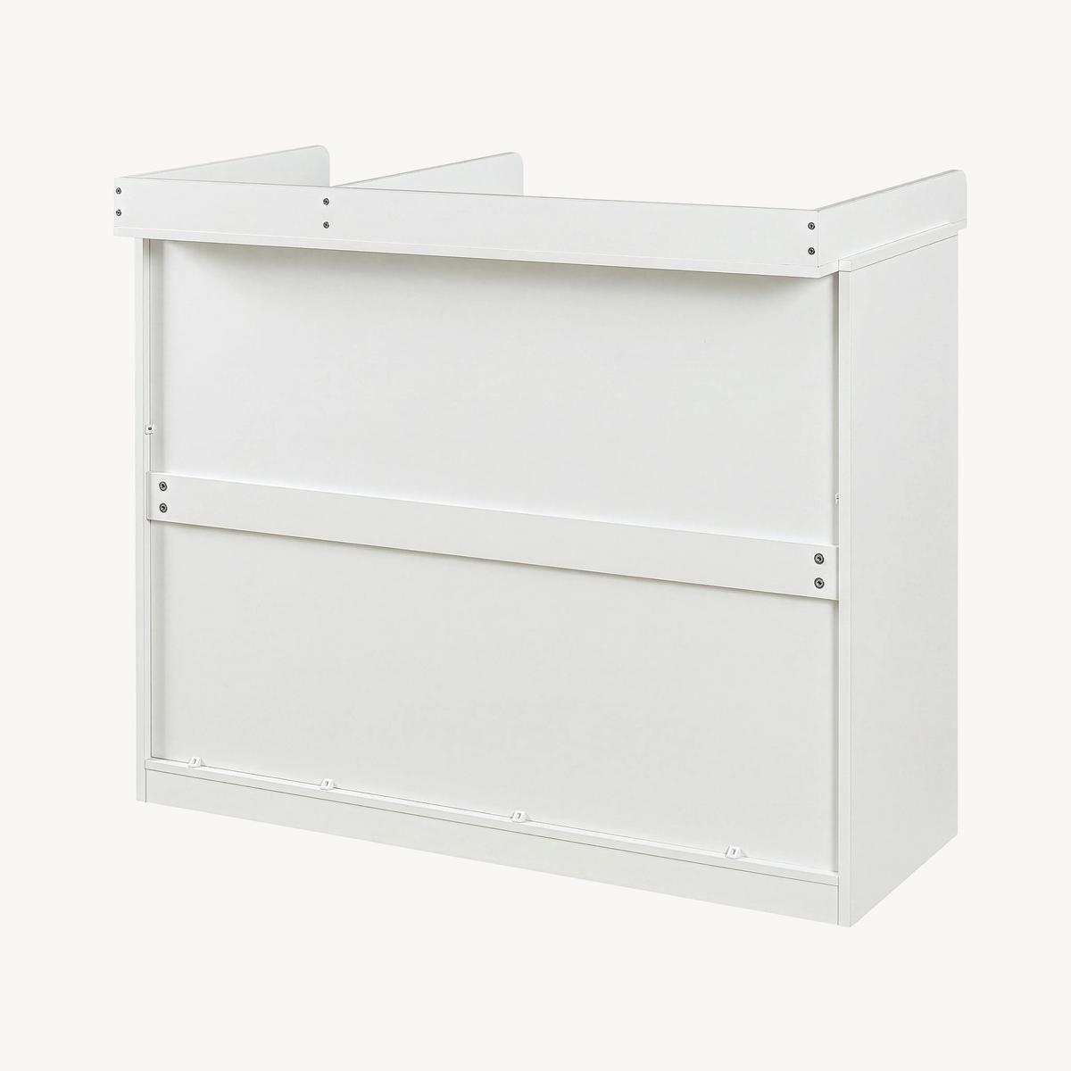 WICKELKOMMODE Beldinupp - Weiß, Holzwerkstoff (55/93/110cm) - [en.casa]