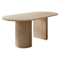ESSTISCH Wotkon - Naturfarben, Holzwerkstoff (185/90/75cm) - MIRJAN24