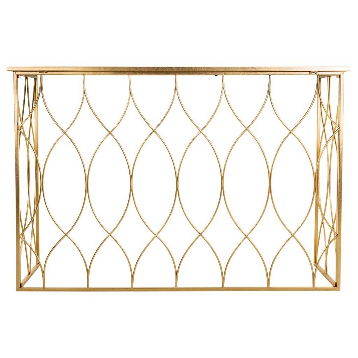 KONSOLE 120x40x80 cm - Goldfarben, Metall (40/120/80cm) - Wanderlust