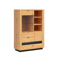 GESCHIRRSCHRANK Glenn Holz und Schwarz - Schwarz, Holzwerkstoff (100/143/42cm) - Petits-meubles