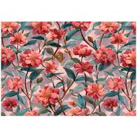 FOTOTAPETE Blumen Abstrakt Rot 400x280 cm - Multicolor, Papier (400/280cm) - Wallarena