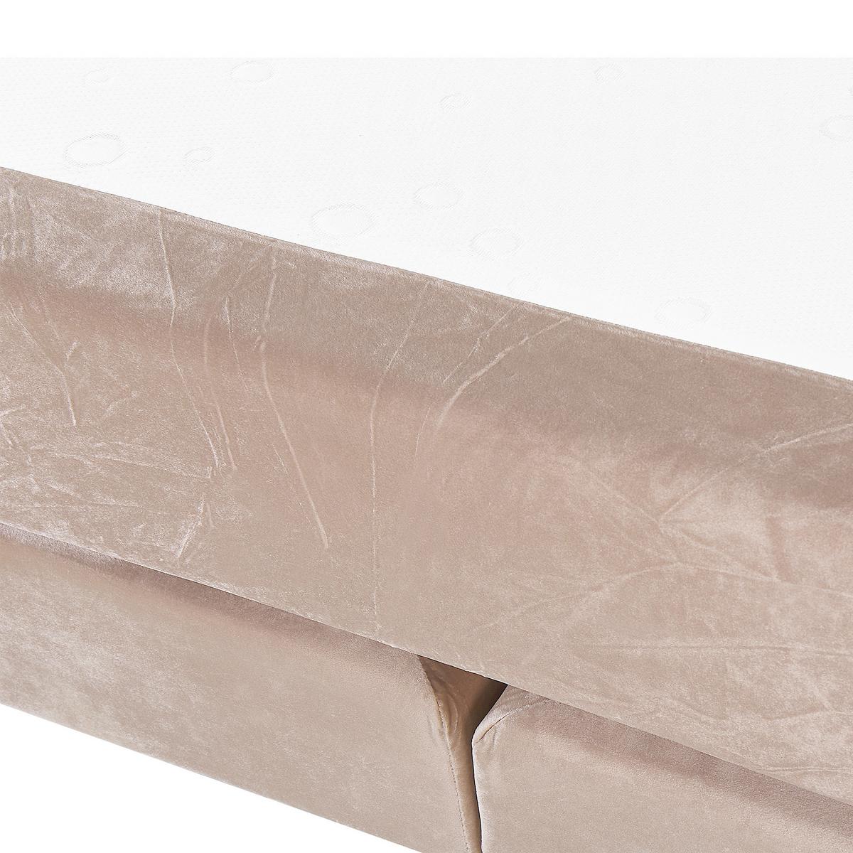 BOXSPRINGBETT 160/200cm Pastellrosa Marquise - Pink, Textil (160/200cm) - Beliani