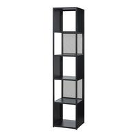 STANDREGAL Finspång - Schwarz, Metall (38/185/38cm) - [en.casa]