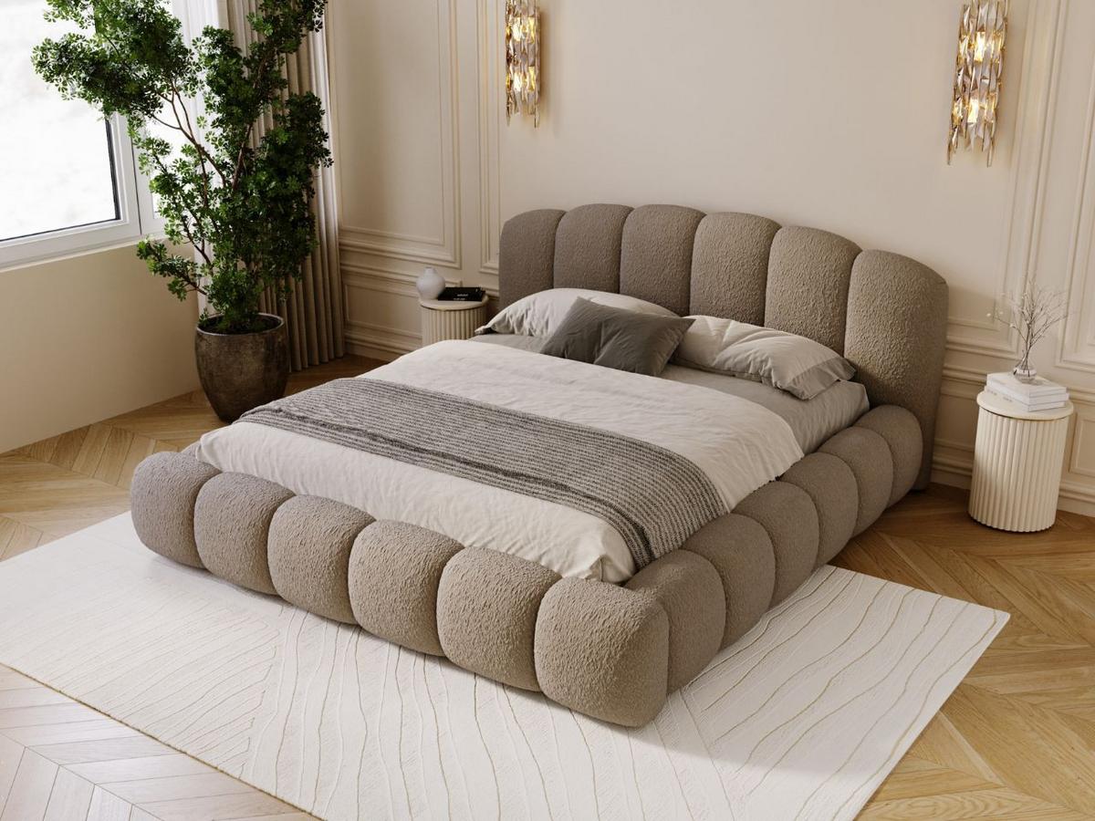 POLSTERBETT CLOUD SOFT - Braun, Textil (186/234cm) - Graingold