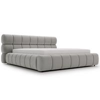 POLSTERBETT Mellow 180x200 Hellgrau - Hellgrau, Textil (180/200cm) - Graingold