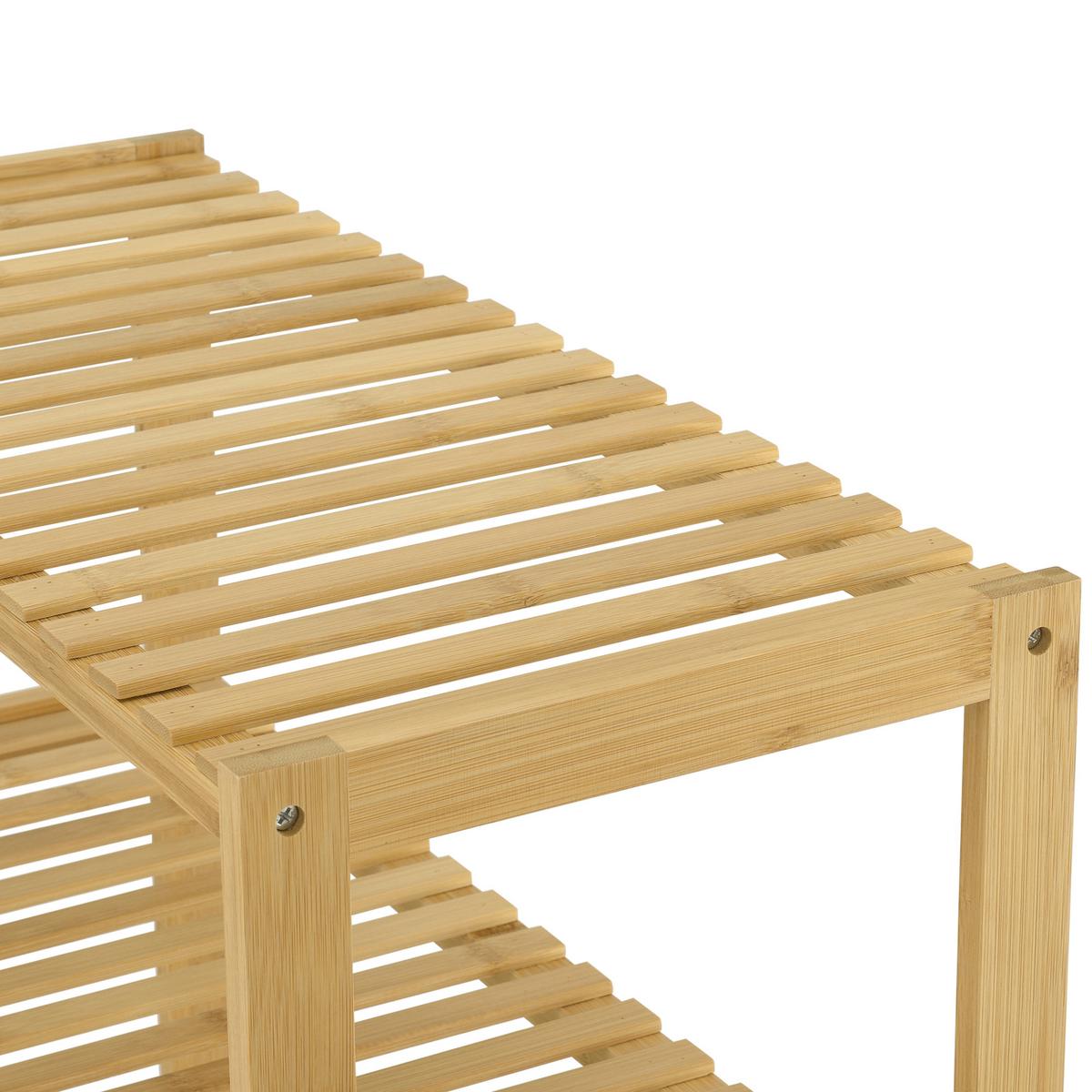 BADEZIMMERREGAL Nyköping - Naturfarben, Holz (58/66/26cm) - [en.casa]