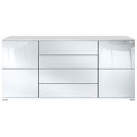 SIDEBOARD Rova Weiß Hochglanz - Weiß Hochglanz, Holzwerkstoff (166.5/75.5/35cm) - Vladon
