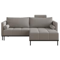 SCHLAFSOFA Skilia mit Schlaffunktion, 3-Sitzer 224 cm - Schwarz/Grau, Textil/Metall (224/85/102cm) - Selsey