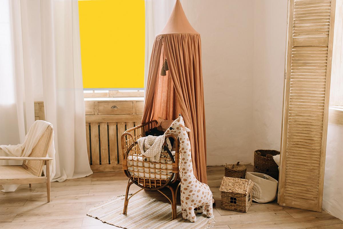 INNENROLLO - Fensterrollo - Rollo - 120x140 cm - Hellorange - Orange, Kunststoff (120/140/0.5cm) - TULUP