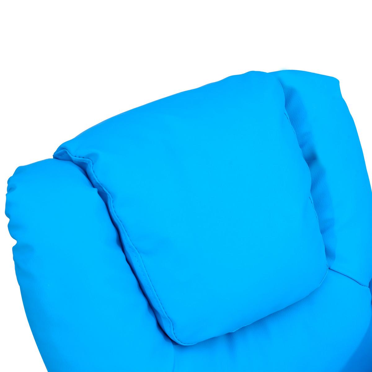 KINDERSESSEL Minisessel Kindersofa für 3-6 Jahre alt Liegefunktion Blau - Blau, Kunststoff (52/69/62cm) - HOMCOM