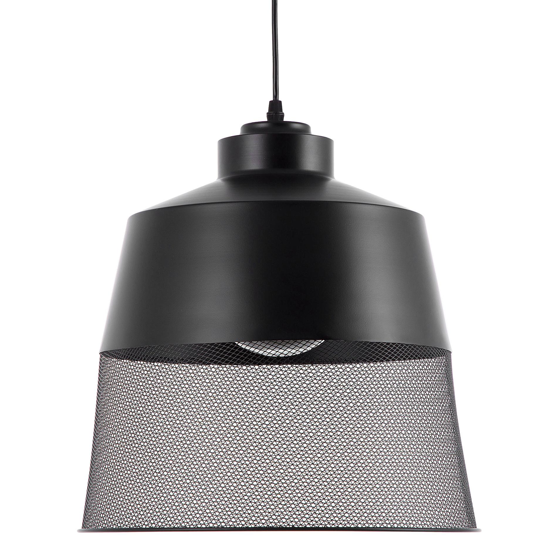 HÄNGELEUCHTE Muga 33/33/114 cm - Schwarz, Metall (33/33/114cm) - Beliani