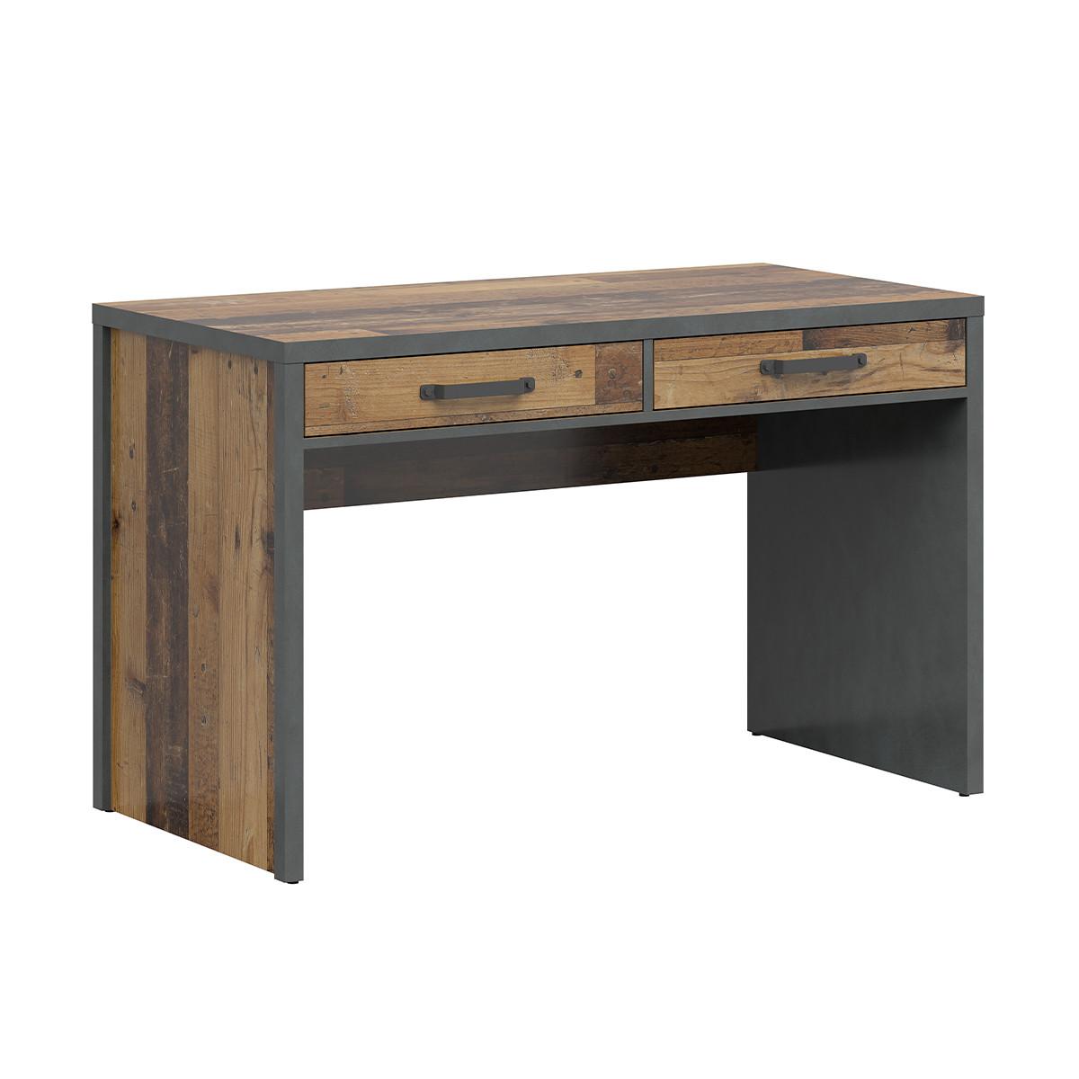 SCHREIBTISCH Paul Holz und Grau - Grau, Holzwerkstoff (120/60/75cm) - Petits-meubles