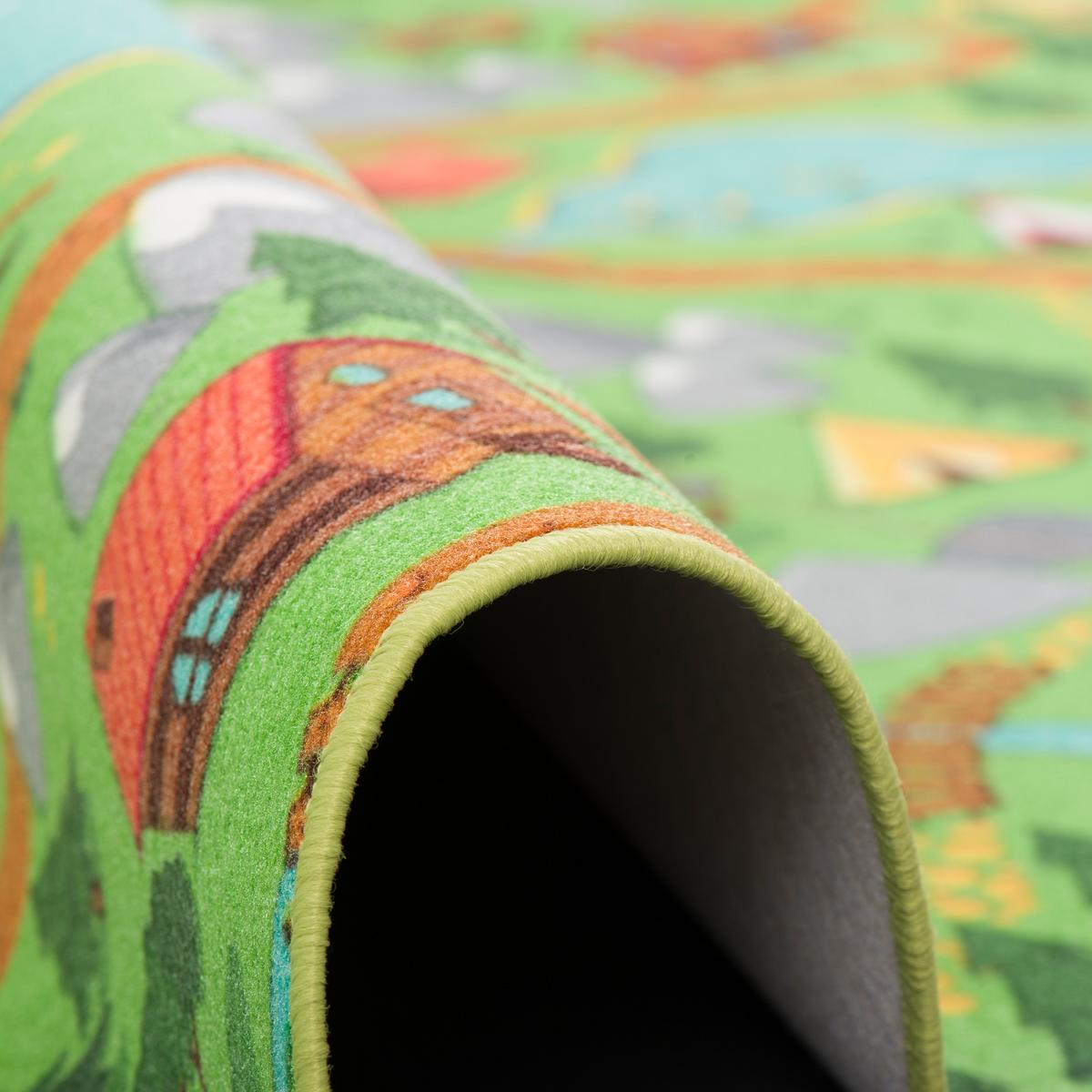 KINDER SPIEL STRASSENTEPPICH - Hellbraun, Textil (160/200cm) - Snapstyle
