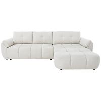 ECKSOFA Massimo, universelle Eckschlafsofa 280 cm mit Schlaffunktion und Bettkasten, Creme - Creme, Textil (283/204cm) - Beautysofa