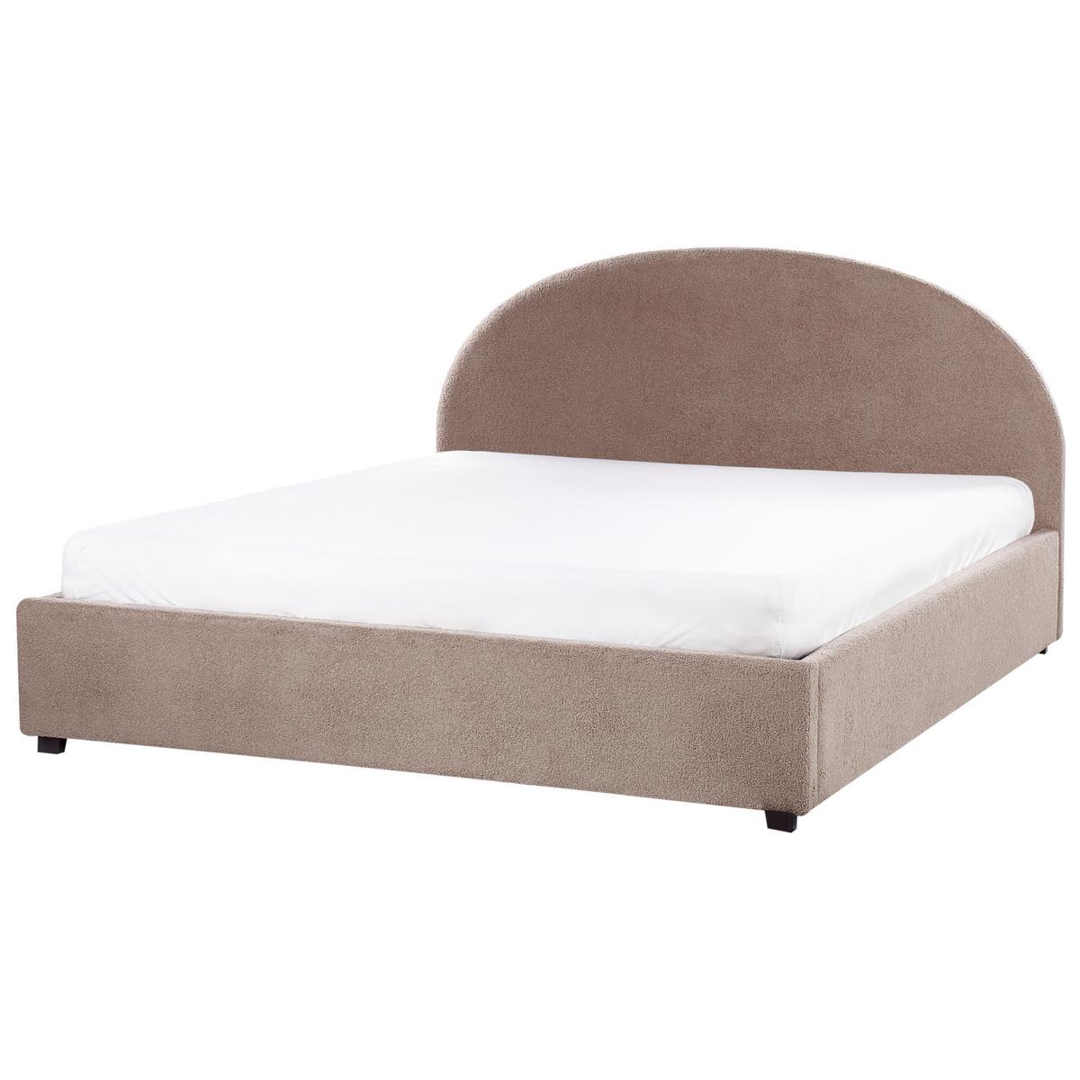 POLSTERBETT 180/200 cm Beige Vaucluse - Taupe, Textil (180/200cm) - Beliani