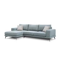 ECKSOFA MEDIOLANE 5-Sitzer, mintgrün - Mintgrün, Holzwerkstoff/Textil (158/282cm) - Wozimo