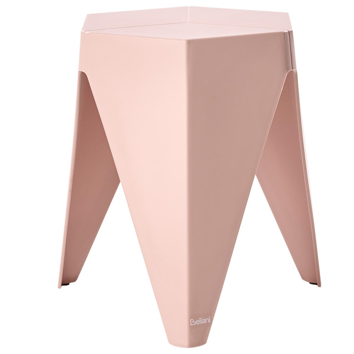 GARTENHOCKER 4er-Set Hellgrün Karavos - Pink/Rot, Kunststoff (36/45/32cm) - Beliani