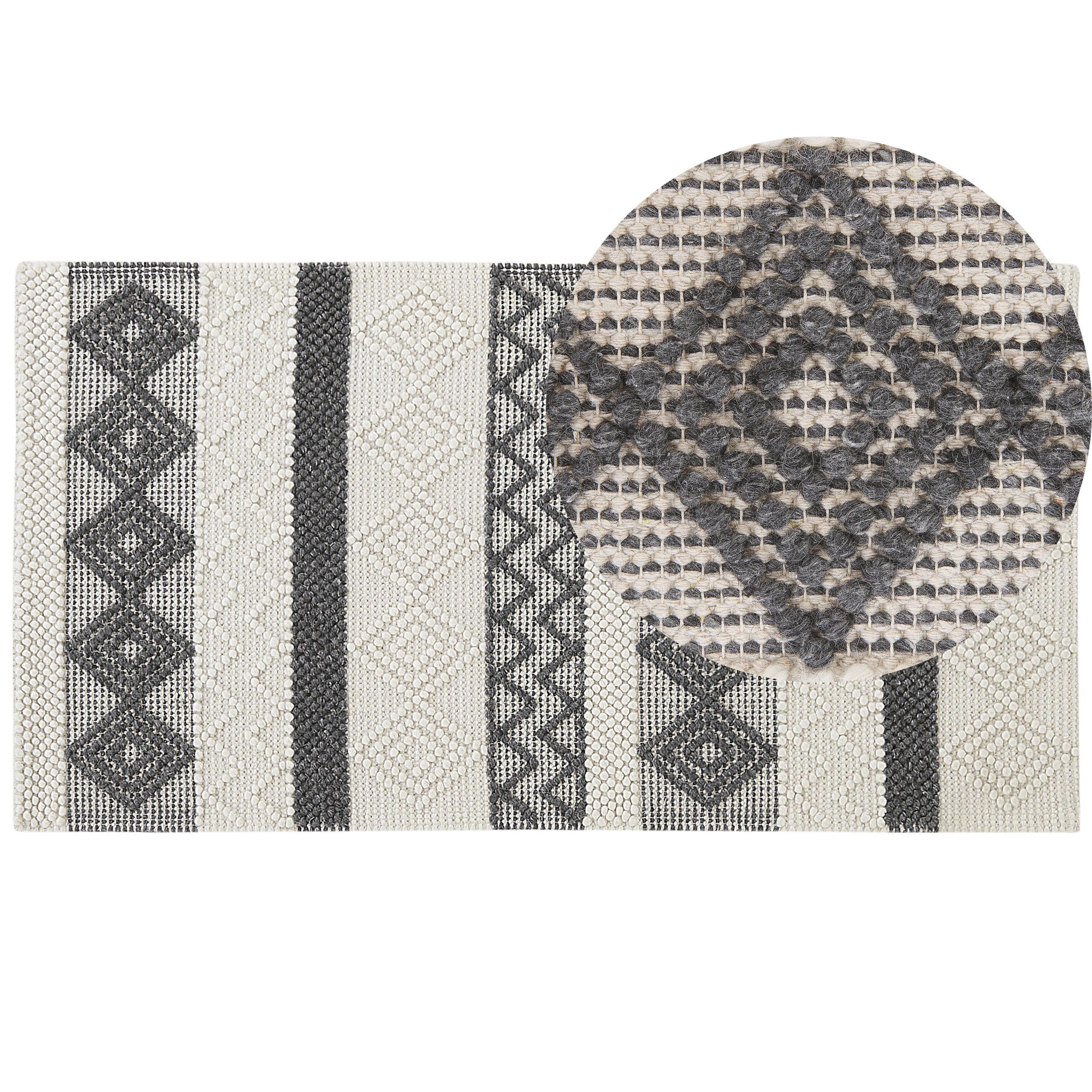 KURZFLOR-TEPPICH Davutlar 150/80 cm - Beige, Textil (80/150cm) - Beliani