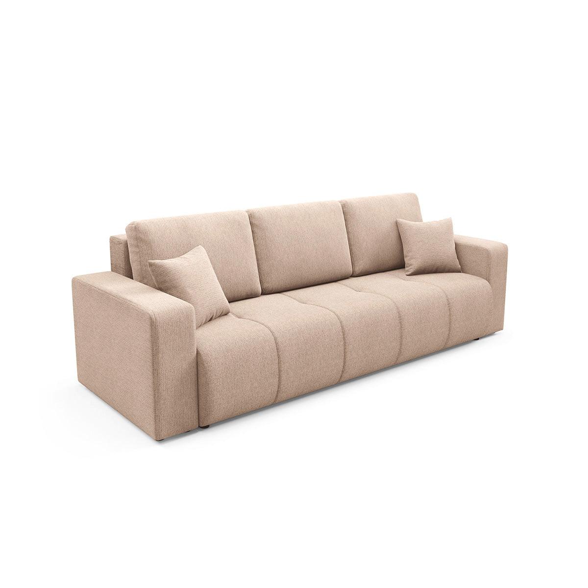 SOFA Vasco 3 Sitzplätze Beige - Beige, Holz (244/86/92cm) - Petits-meubles