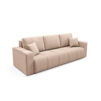 SOFA Vasco 3 Sitzplätze Beige - Beige, Holz (244/86/92cm) - Petits-meubles