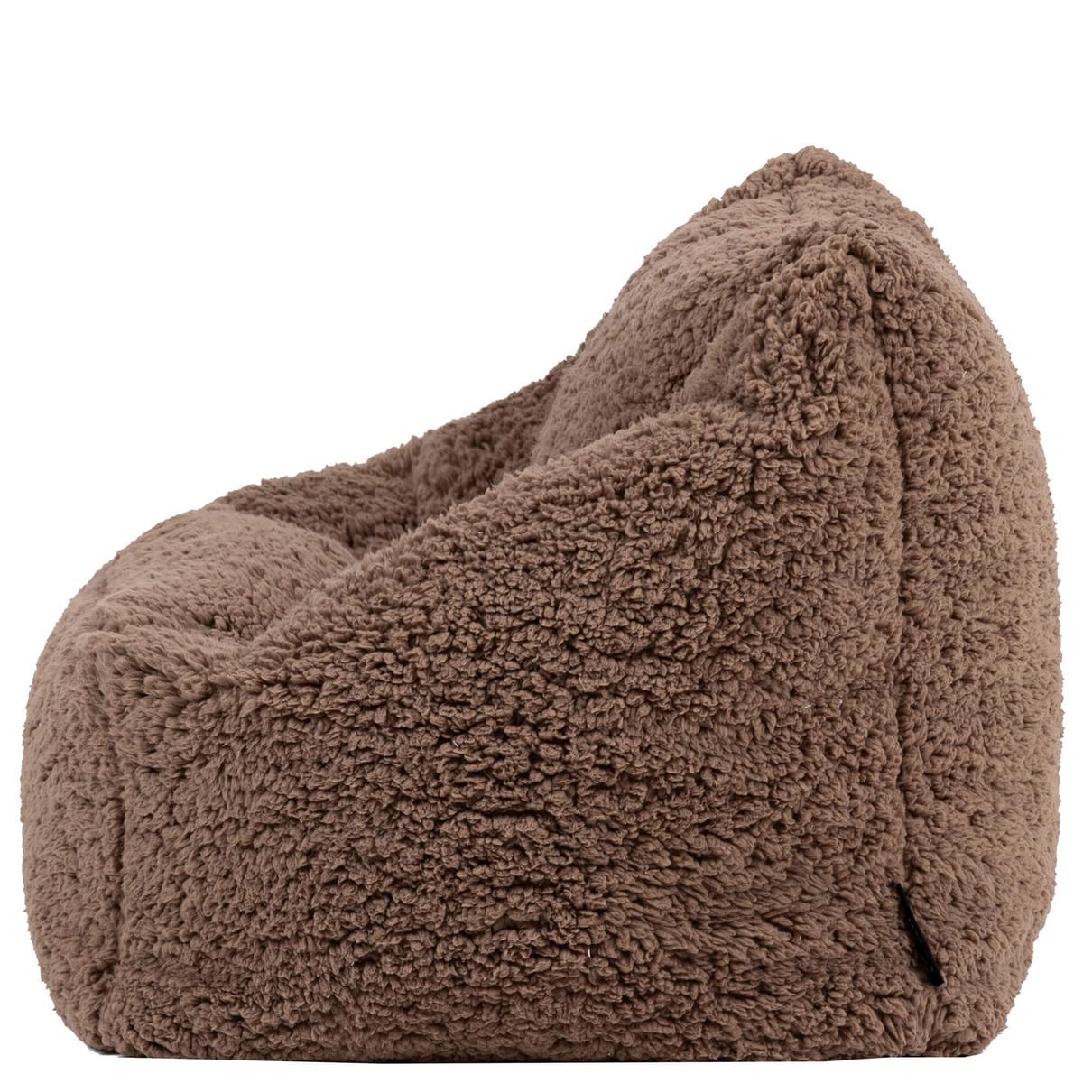 SITZSACK Flauschig für Kinder 2er-Set - Mokka, Kunststoff/Textil (55/44/55cm) - icon