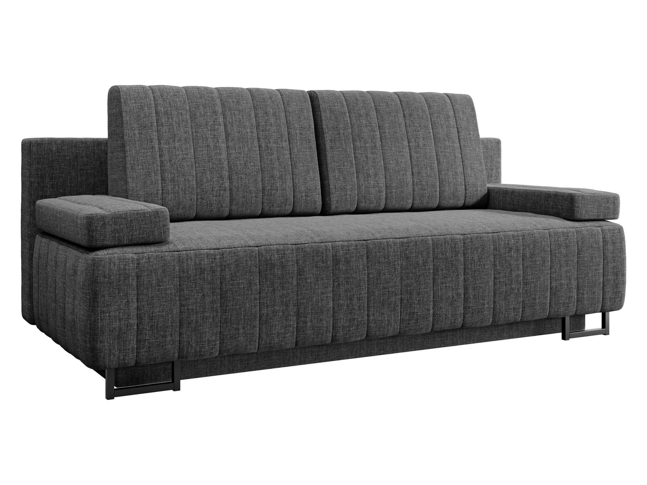 SCHLAFSOFA Laguna - Graphitfarben/Schwarz, Holz/Textil (200/90/90cm) - MIRJAN24