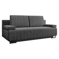 SCHLAFSOFA Laguna - Graphitfarben/Schwarz, Holz/Textil (200/90/90cm) - MIRJAN24