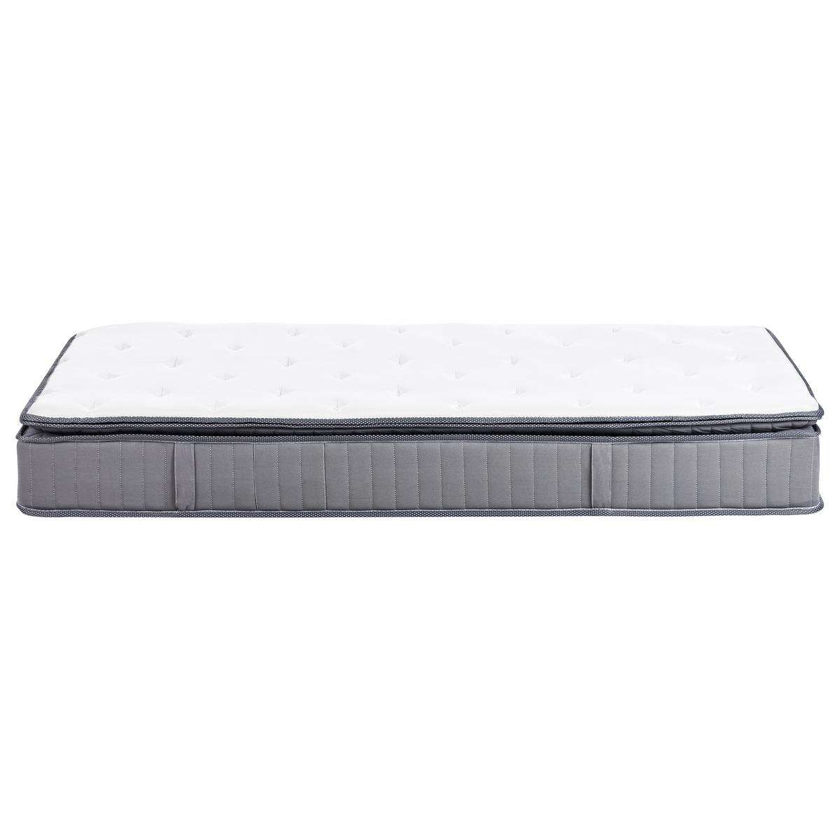 GEL-MEMORYSCHAUM-TASCHENFEDERKERNMATRATZE H3/4 Fest 90/200 cm Pleasant - Weiß, Textil (90/200cm) - Beliani