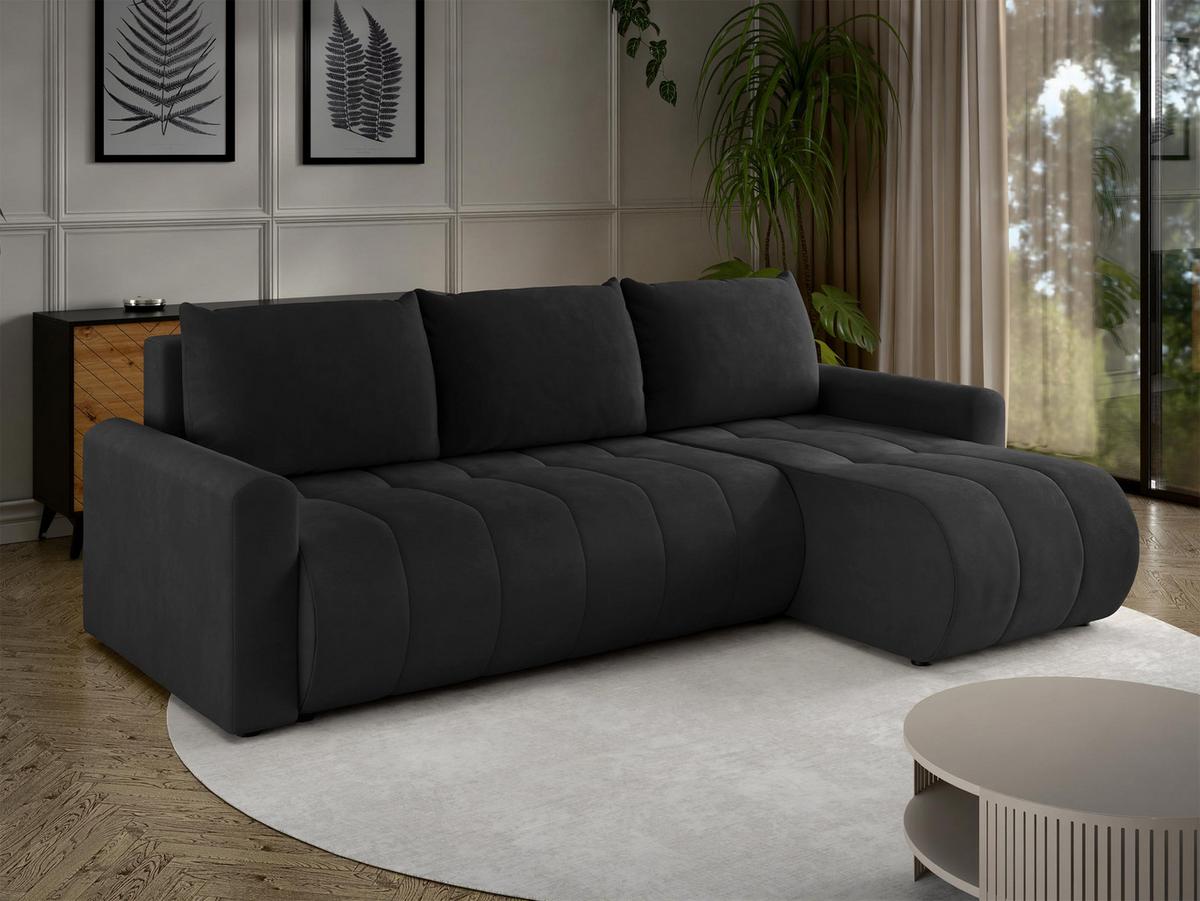 ECKSOFA Sprint - Schwarz, Holz/Kunststoff (230/149cm) - MIRJAN24
