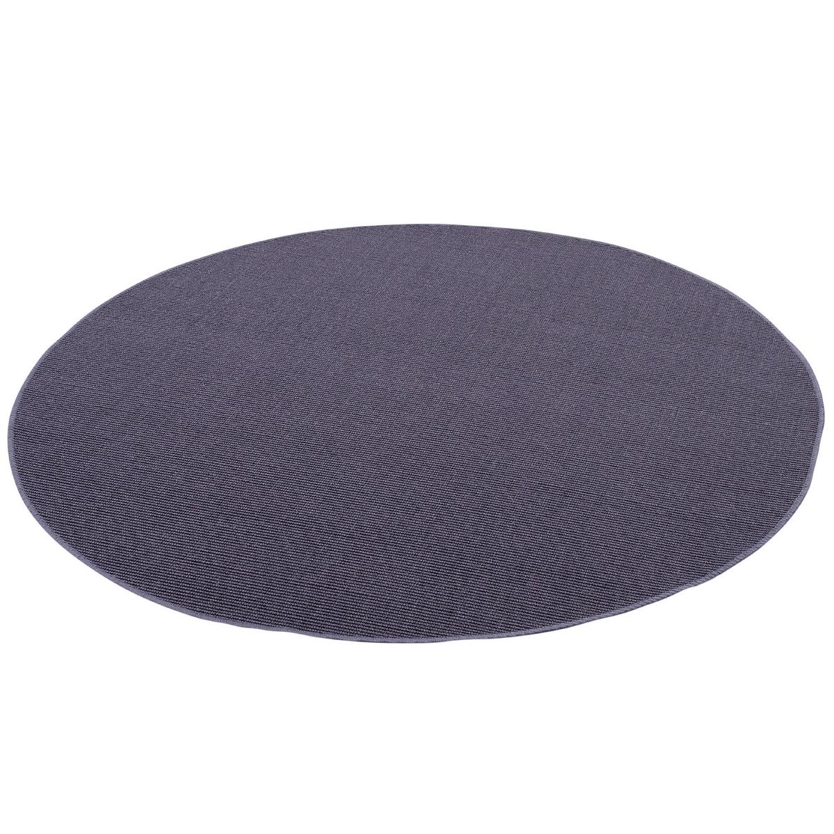SISAL NATUR TEPPICH RUND - Blau, Textil (133/133cm) - Snapstyle