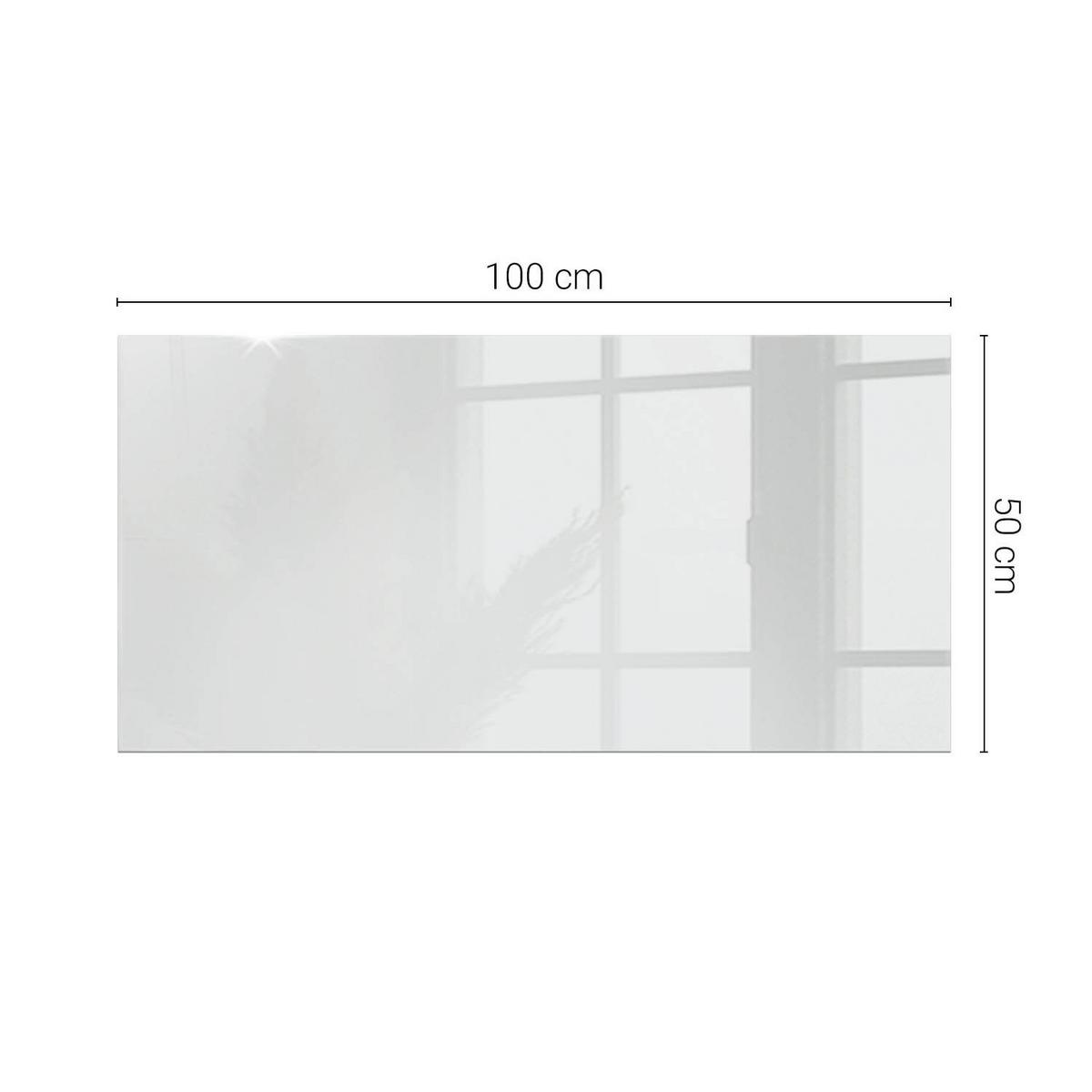 TISCHPLATTE 60x60 cm Farbe Weiß, glatt - Weiß, Glas (100/50/0.4cm) - TULUP