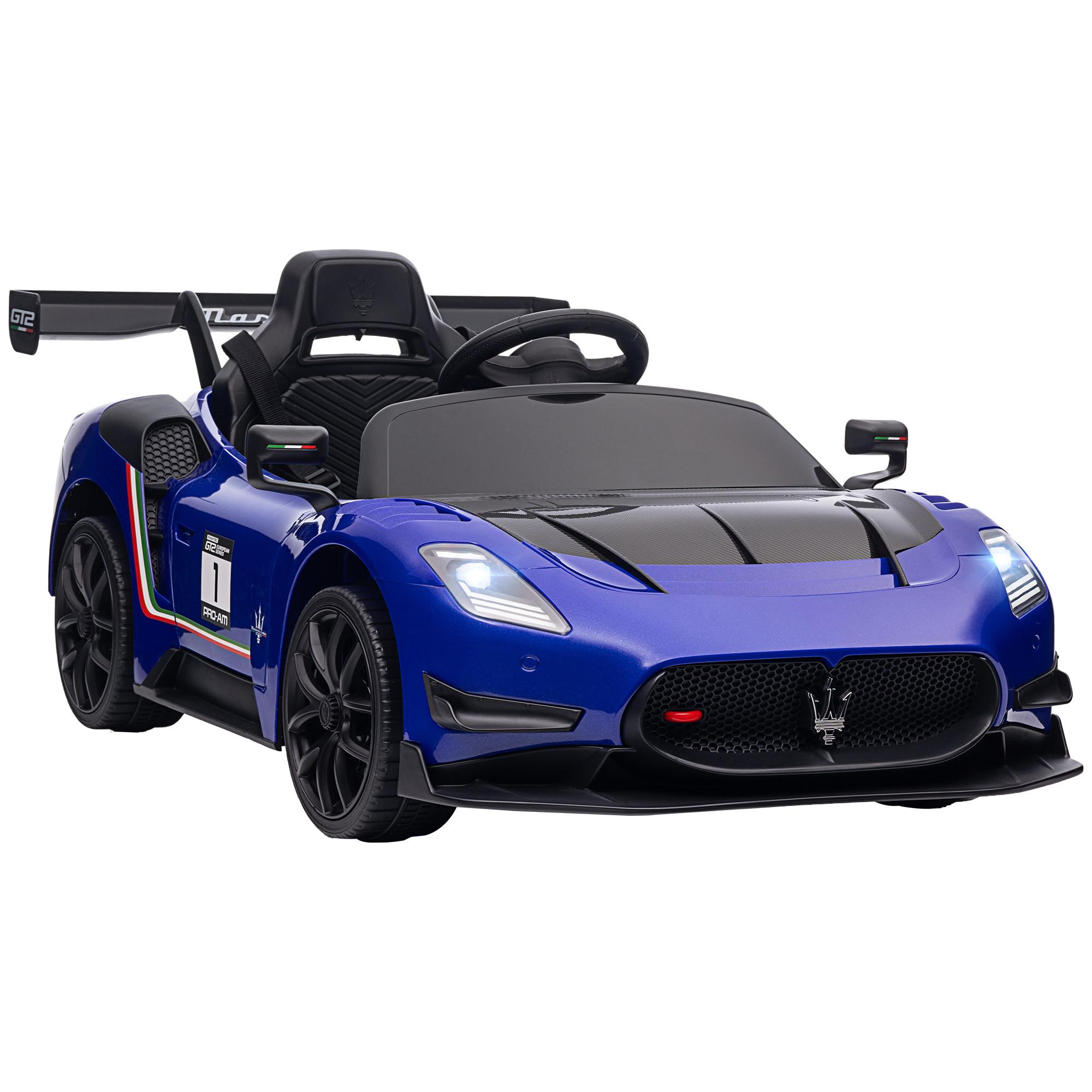 KINDER Elektroauto 12 V Kinderauto mit 2,4G Fernbedienung, Musik, Hupe, Blau - Blau, Metall (115/60/45cm) - AIYAPLAY