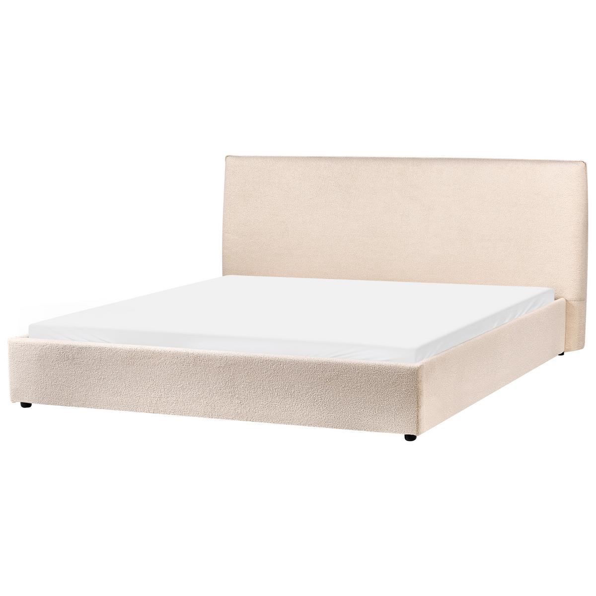 BETT mit Lattenrost 180/200 cm Beige Lavaur - Beige, Textil (180/200cm) - Beliani