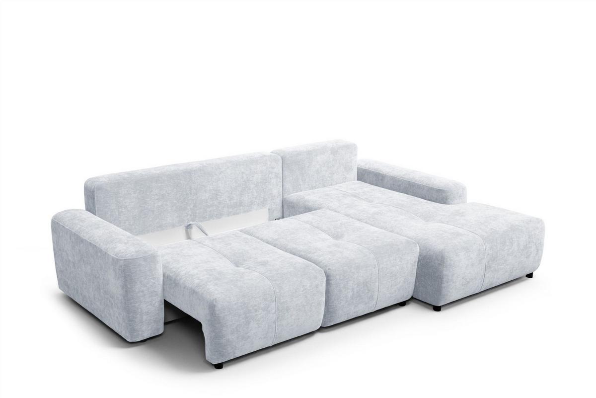 ECKSOFA Argos In Vibe - Hellblau, Holzwerkstoff/Textil (267/170cm) - Fun Möbel