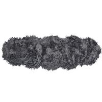 KUNSTSCHAFFELL-TEPPICH Mamungari 180/60 cm - Grau, Kunststoff (60/180cm) - Beliani