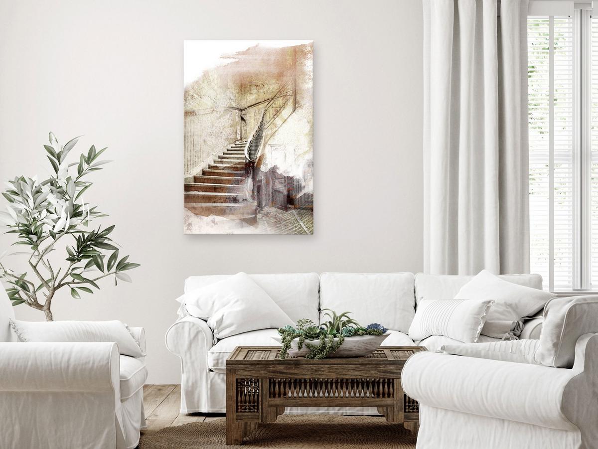 KUNSTDRUCK Beige 40/60 cm - Beige/Braun, Textil (40/60cm) - KUNSTLOFT