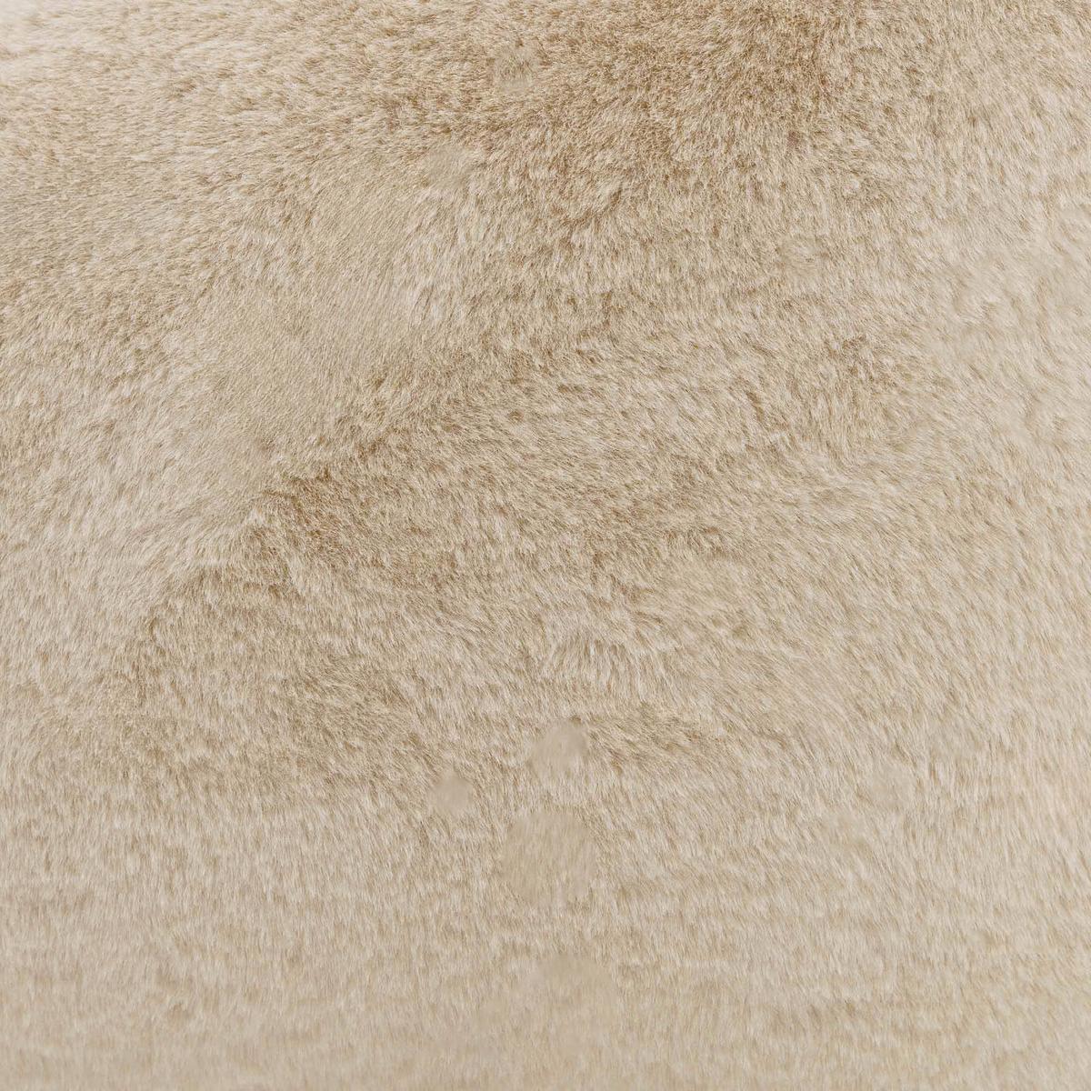 SITZSACK Kingston Kaninchenkunstfell - Beige, Textil (85/50/85cm) - icon