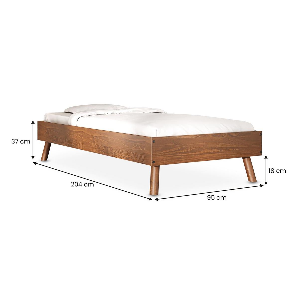 FUTONBETT KARRI 90x200 cm Kastanie - Kastanienfarben, Holz (90/200cm) - IDIMEX