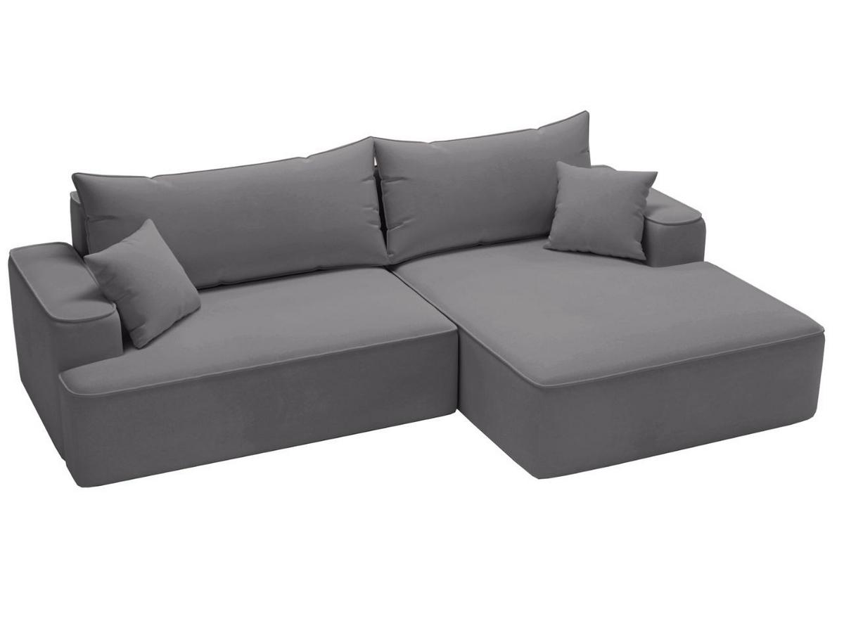ECKSOFA California Grau Rechts - Grau, Holz/Textil (270/165cm) - Graingold